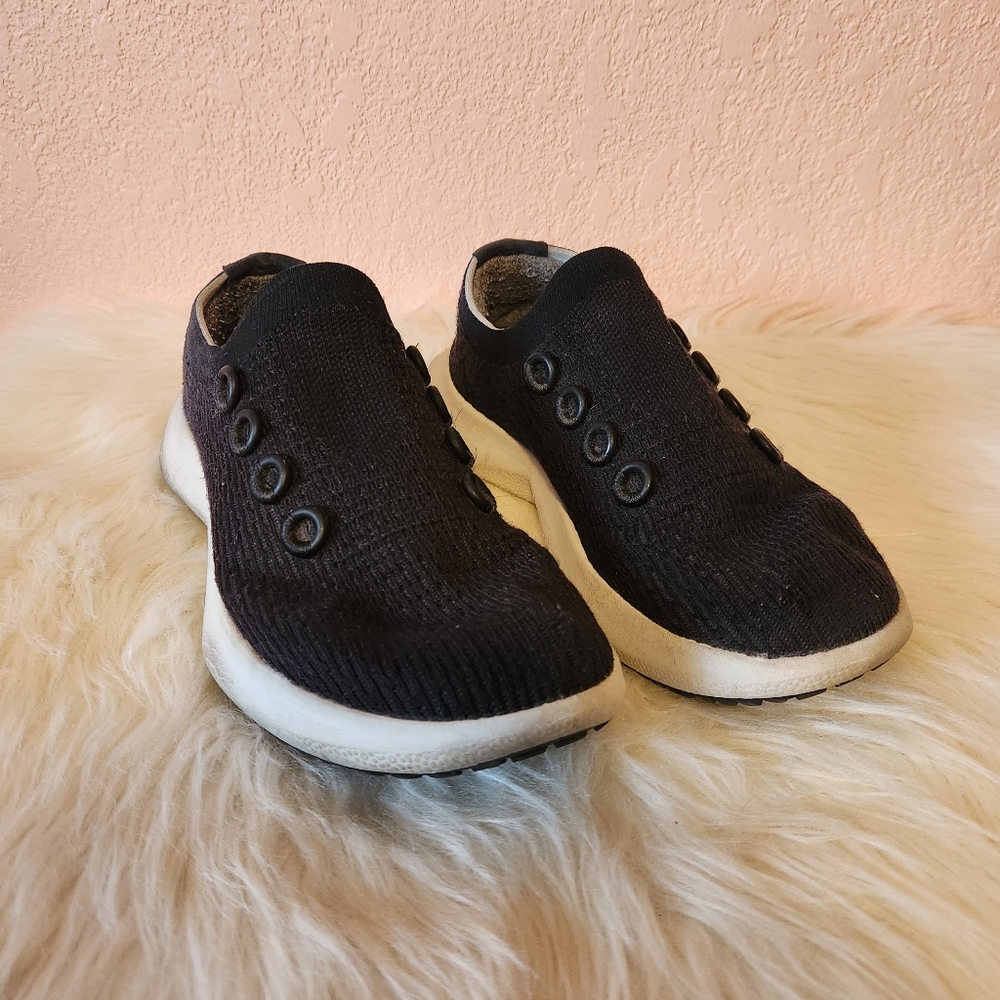 AllBirds Tree Dasher 2 Natural Black Blizzard Sole Athletic Sneaker Shoes W9
